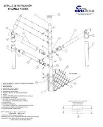 Accesorios Y Herrajes Para Instalar Malla Ciclonica Grudisa Metal Desplegado Perforado Louvers Tableros Y Mall Instalacion De Malla Ciclonica Mallas Herrajes