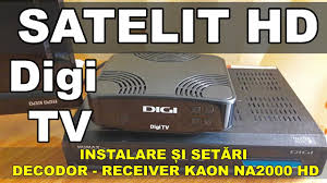 Digi Tv Cum Vezi Programe Hd Pe Antena Satelit Instalare Si Setari Decodor Receiver Kaon Na2000 Hd Youtube