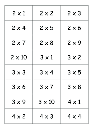 cartes tables de multiplication 2 3 4 5 crapouilleries multiplication table de multiplication carte a imprimer