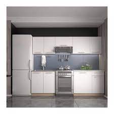 Très résistant aux fortes températures, aux rayures, aux diverses taches, aux impacts et aux coups, le plan de travail en granit est idéal pour votre cuisine. Ensemble De Meubles De Cuisine Blanc Style Contemporain Rustica