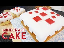 I used 1 white cake in a loaf pan, 1 swirl cake in z loaf pan and a chocolate 8x8 cake to make this. Minecraft Cake Recipe Real Life Crafts Diy And Ideas Blog