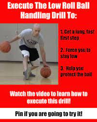 Improve Your Handles With The Low Roll Ball Handling Drill Basketball Ballislife Basketball Workouts Basketball Skills Drill