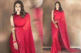 View beautiful hd images of kajal agarwal in kollywood zone's photo gallery. Kajal Aggarwal Wears The Most Delicate Red Saree By Manish Malhotra For Her First Karwa Chauth Yay Or Nay India Com