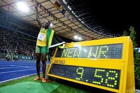 The 100m world record record has improved over time as track surfaces and running shoe design has improved, as well as the positive impact of advanced training methods and sports science research. Usain Bolt A Career Of Olympic Gold Medals And World Records