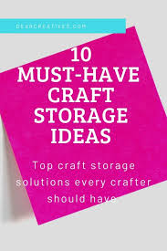 Create some craft paint storage for organizing your craft room by upcycling old wooden drawers from a habitat restore or other thrift store! 10 Must Have Craft Storage Ideas And Solutions Dear Creatives