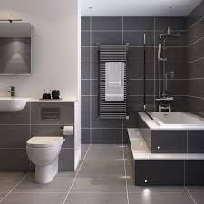 Below is a selection of our favourites. Bathroom Tile Idea Use Large Tiles On The Floor And Walls 18 Pictures Small Grey Bathrooms Grey Bathroom Tiles Dark Gray Bathroom