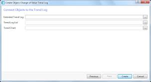 Creating And Configuring Trend Logs