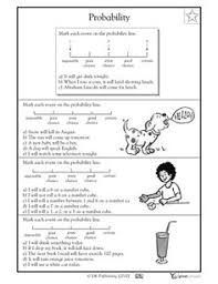 Worksheets Word Lists And Activities Greatschools Probability Math Probability Worksheets Probability Lessons