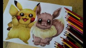 Drawing Pikachu And Eevee Pokemon Let S Go Pikachu Eevee Youtube He has a lot of moves but probably his best move is the thunderbolt. drawing pikachu and eevee pokemon let s go pikachu eevee