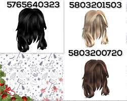 The code for hair now is the id and the code and this id is used for the main rounds of interest from roblox, for example, salon and there are several different diversions. Blond Black And Brown Flowy Hair Codes Roblox Roblox Codes Roblox Roblox Pictures