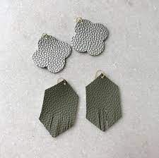 8 free cricut leather earrings template svgs. Diy Leather Earrings How To Make Leather Earrings Without A Cricut Or Wondermint Goods
