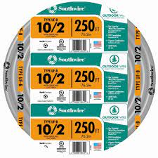 Lock handle securely by turning lock nut clockwise, and now wrench is set at 56 ft.lbs which is ready to use. Southwire 250 Ft 10 2 Gray Solid Cu Uf B W G Wire 13056755 The Home Depot