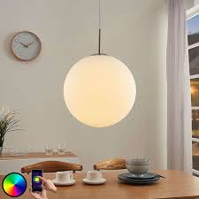 lindby smart led rgb hanglamp rhona app hanglamp led lamp binnenverlichting