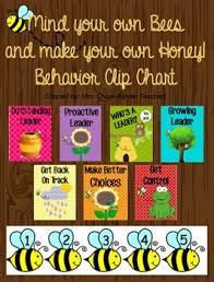 Mind Your Own Bees Behavior Chart Mrs Chase Kindergarten