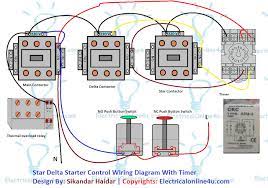 Relays and contactors both perform the switching operation. Star Delta Starter Control Circuit Diagram Circuit Diagram Electrical Circuit Diagram Electricity