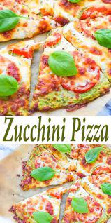 Zucchini Pizza Crust Recipe Low Calorie Pizza Made With Zucchini Crust Topped With Fresh Tomatoes A Low Calorie Pizza No Calorie Foods Zucchini Pizza Crust