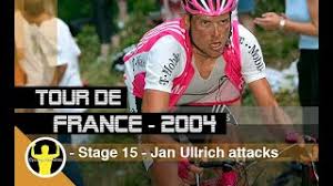 Jan ullrich (germany) took his second world time trial championship today in lisbon, when a powerful last lap surge by the man from merdingen pulled back a 10 gap on brilliant brit david millar, who had led the elite tt at every time check except the last. Tour De France 2004 Stage 15 Jan Ullrich Attacks Virenque Rasmussen In Breakaway Youtube