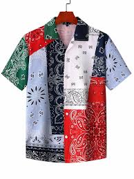 In seiner grundform stellt es ein blatt mit einem spitz zulaufenden, gebogenen ende. Hemd Mit Paisley Muster Flicken Und Knopfen Aktuelle Trends Gunstig Kaufen Shein Deutschland