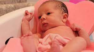 The house had a new baby vibe, lots of smiles and tired faces. Newborn Baby S First Bath Youtube
