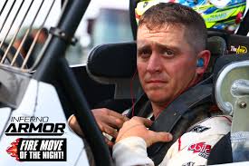 Inferno Armor Fire Move of the Night! 🔥 Brady Bacon's USAC AMSOIL National  Sprint Car feature tonight at Eldora Speedway didn't start off so well.  Forced to the work area with a