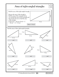 Worksheets > math > grade 6 > geometry > area of triangles. Area Of Right Angled Triangles 3rd Grade Math Worksheet Greatschools