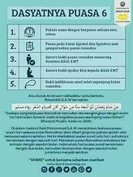 Sedangankan pengertian dari puasa menurut istilah ialah menahan diri dari. Taiping Zone Nota Syuruk Ahad 03 Hb Syawal 1439h 17 Hb Jun 2018 Kelebihan Puasa Enam Bulan Syawal Ibadat Puasa Enam Mempunyai Pelbagai Ganjaran Dan Kelebihan Yang Boleh Diperolehi Umat Islam