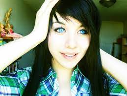 Ping Fashions Emo Girls With Black Hair And Bright Blue Eyes