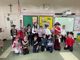 It was a Pirates life for sure for our second grade! They popped over to  Our Lady of Mercy School for Young Womenon Friday, thanks to The Aquinas  Institute of Rochester to