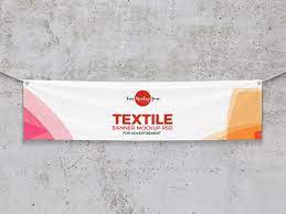 Download Free Elegant Textile Banner Mockup Free Mockup Free Banner Frame Mockup Free