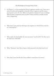 Red Badge Of Courage Study Guide Progeny Press 9781586093792