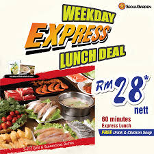 Visit this page for more info. Seoul Garden Weekday Express Lunch Deal Saving Kaki Festive Promos