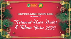 Perayaan natal tahun 2020 pgi dan kwi . Selamat Hari Natal Dan Tahun Baru 2020 Universitas Nasional