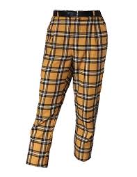 Black And Yellow Plaid Pants Mens Yellow Plaid Pants Png Yellow Fashion Clothes Fashion