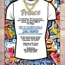 Fresh Prince Birthday Baby Shower Hip Hop Swagger 90 S Backstage Pass Vip Invitation Invitation Gra Fresh Prince Prince Birthday Party Prince Birthday