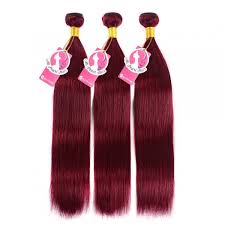 Online shopping a variety of best burgundy curly human hair weave at dhgate.com. Brazilian Straight Human Hair Pre Colored Hair Burgundy Weave 3 Bundles Alipearl Hair