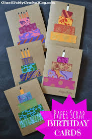 Handmade Birthday Greeting Card For Teacher Paper Scrap Birthday Card Who Doesn T Love Birthday Cake Try Using Your Paper Scraps T Birthday Card Craft Homemade Birthday Cards Birthday Cards Diy