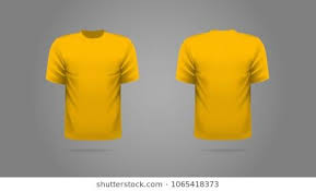 Yellow Mustard T Shirt Template Vector Front And Back View In 2020 T Shirt Image Shirt Template Shirts