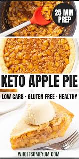 Low Carb Keto Apple Pie Recipe Low Carb Recipes Dessert Recipes Low Carb Desserts