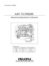 Isuzu f & g series trucks wiring diagrams. 4jh1 Tc Mecanica Piston Motor Oil