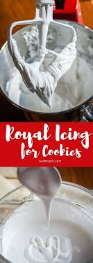 A Royal Icing Recipe With Only Two Ingredients Perfect For Cookie Decorating Dries Hard Gluten Free Frosting Recipes Icing Recipe Royal Icing Recipe