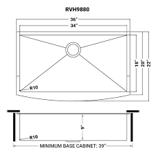 Generally, most sinks like this are large in size with its design intended for places without running water. 36 Inch Apron Front Farmhouse Kitchen Sink Brass Tone Matte Gold Stainless Steel Single Bowl Ruvati Usa