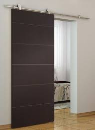 A Modern Off Hallway Bedroom Featuring A Masonite West End Collection Melrose Style Door Hun Doors Interior Barn Doors Interior Modern Interior Doors For Sale