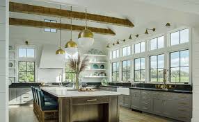 As a bonus, grandkids, dogs, cats and messy husbands not withstanding, they show much less drips and spots than darker floors. 75 Beautiful Farmhouse Kitchen With Gray Cabinets Pictures Ideas July 2021 Houzz