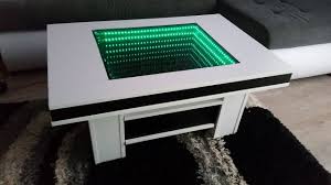 How To Make 3d Led Illuminated Infinity Vanity Mirror Coffee Table Mirrored Coffee Tables Coffee Table Cofee Table