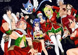 Fairy Tail Christmas, scarlet, titania, natsu, erza, x-mas, elfman, anime,  party, HD wallpaper | Peakpx