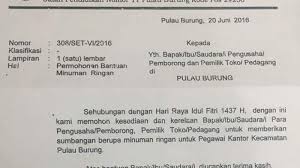 Contoh surat permohonan bantuan dana kegiatan. Camat Pulau Burung Benarkan Beredarnya Surat Permohonan Bantuan Minuman Ringan Tribun Pekanbaru