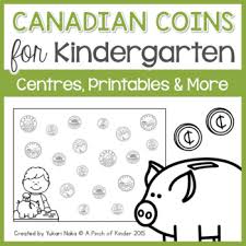 Canadian Coins For Kindergarten Centres Printables More
