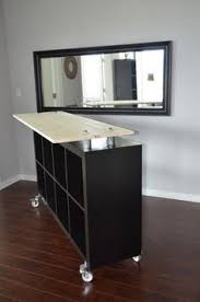 Mighty Sparrow Design Ikea Hack Expedit Standing Desk Ikea Bar Dining Room Bar Furniture Hacks