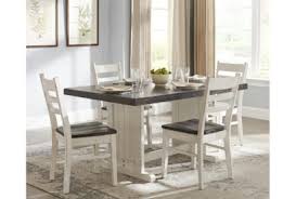 Manda White/Espresso Rectangular 60" Wood Dining Table