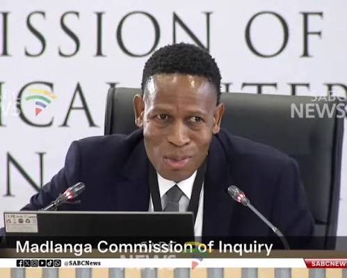 Sile on X: "Live at Madlanga commission today. IDAC senior investigator Mr Mantsha Raphesu . He is so scared, hellang!! #MadlangaCommission" / X
